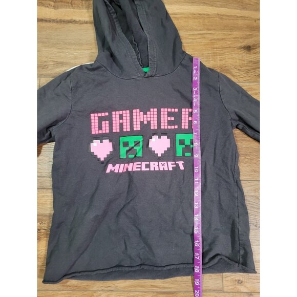 Minecraft Creeper Hoodie Kids Girls 12 Years Crop Hooded - Picture 8 of 10